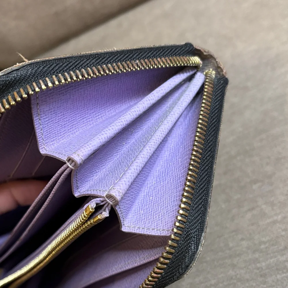 Louis Vuitton Black Takashi Murakami Monogram Zip Wallet - Picture 9 of 9